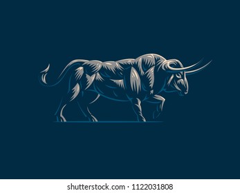 Bull. Vector logo.