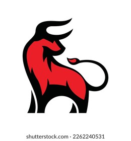 Bull Vector Logo Design Template