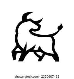 Bull Vector Logo Design Template
