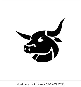 bull vector logo graphic modern abstract
