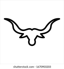 logotipo vectorial de toro gráfico abstracto moderno