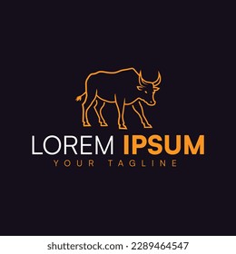 bull vector logo , power, strength, bull logo design colorful, energy	