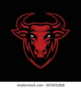 Bull Vector Mascot, this design can be used as a sports emblem