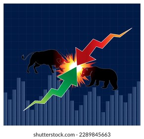 Bull trading with computer with graph on screen, Bullish in Stock market  and Crypto currency. Created Generative Ai 21862270 Stock Photo at Vecteezy
