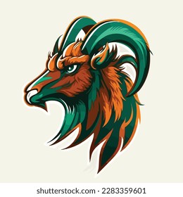 Bull or wild animal roaring muzzle for sport team mascot. Vector isolated flat icon of wildcat Peacock predator symbol for blazon, badge or hunting nature adventure club. 