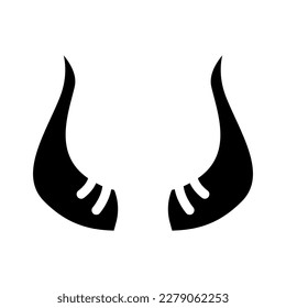 bull wildlife animal glyph icon vector. bull wildlife animal sign. isolated symbol illustration