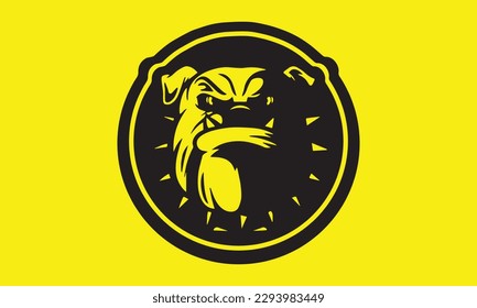 Bulldog animal logo silhouette symbol puppy