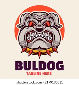 Bulldog Animal Mascot Logo Template