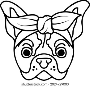 Bulldog With Bandana is suitable for t-shirt, laser cutting, sublimation, hobby, cards, invitations, website or crafts projects. Perfect for magazine, news papers, posters, invitations etc.