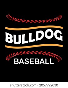 BULLDOG BASEBALL T SHIRT DESIGN 2021.