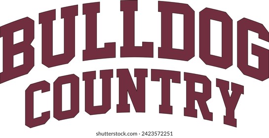 Bulldog Bulldogs Mississippi Team Spirit