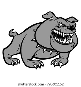 Bulldog Classic Icon Illustration - A vector cartoon illustration of a Bulldog Classic Icon.