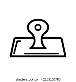 Bulldog clip icon in trendy vector design illustration