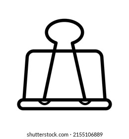 Bulldog clip icon in trendy vector design illustration