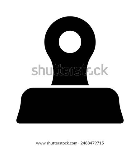 Bulldog clip vector design, icon of binder in modern style, paper clip