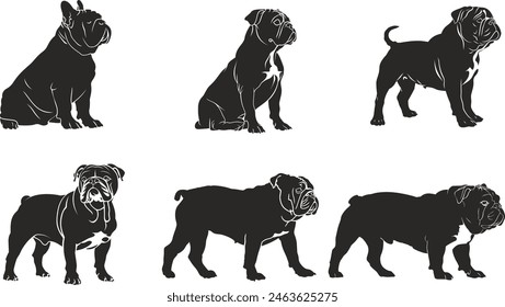 bulldog clipart, bulldog clipart, bulldog black vector