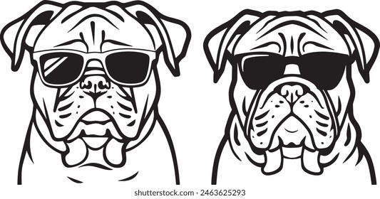 bulldog clipart, bulldog clipart, bulldog black vector