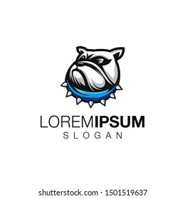 bulldog collections logo design vector 