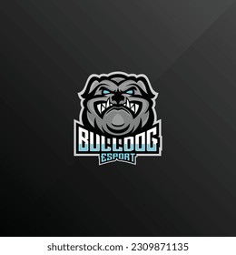 bulldog esport logo design gaming team