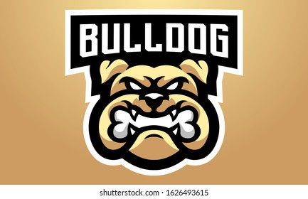 Bulldog Esports Mascot Logo Design-02