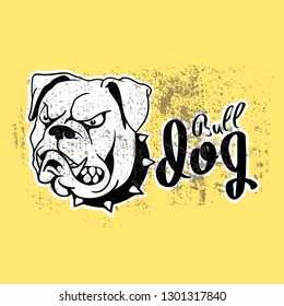bulldog face logo