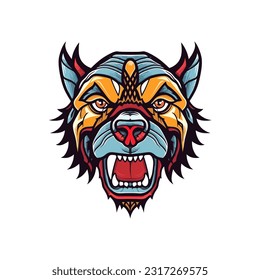 Bulldog head logo design illustration, capturing the essence of loyalty and tenacity. Make a powerful statement with this unique emblem