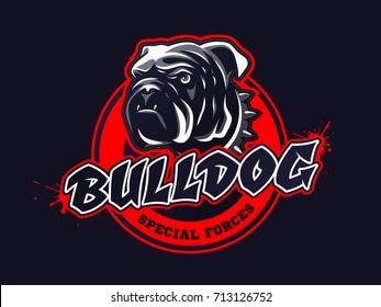 Bulldog Badge Images, Stock Photos & Vectors | Shutterstock