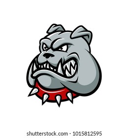 bulldog head mascot