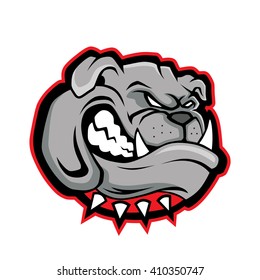 Bulldog head mascot