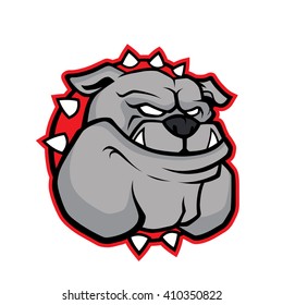 Bulldog head mascot