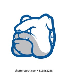 Bulldog head mascot
