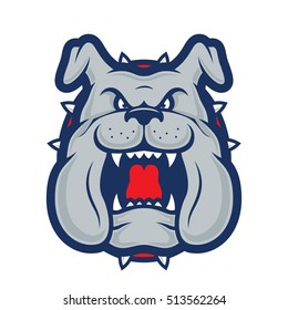 Bulldog Head Mascot