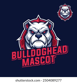 bulldog head mascot sport gaming illustration