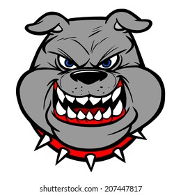 Bulldog head on View