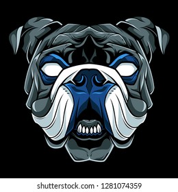 Bulldog Head Vector