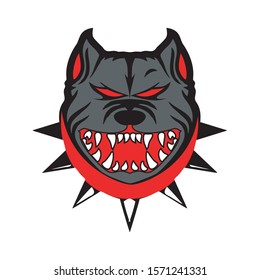 Bulldog Head Vector Illustration,danger bulldog