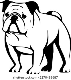 Bulldog - High Quality Vector Logo - Vector illustration ideal for T-shirt graphic