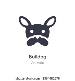 bulldog icon. isolated bulldog icon vector illustration from animals collection. editable sing symbol can be use for web site and mobile app