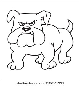 Bulldog Line Art,Bulldog Vector Art,Bulldog Line Drawing,Bulldog Outline Drawing And Illustrations