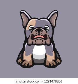 bulldog logo character cartoon design