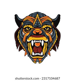 Bulldog logo design illustration, showcasing strength and determination. Perfect for sports teams, businesses, and brands seeking a strong identity