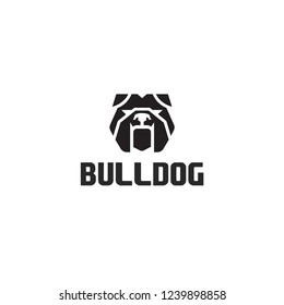 Bulldog logo design vector download