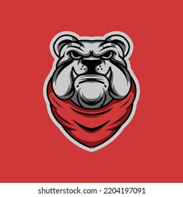 Bulldog-Logo Design, Vektorgrafik