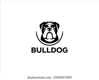Bulldog logo design vector illustration