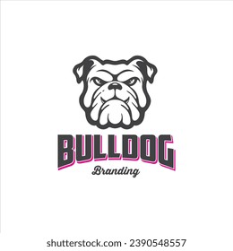 Bulldog Logo Design Vector Image