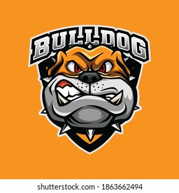 Bulldog logo mascot for esport, sport