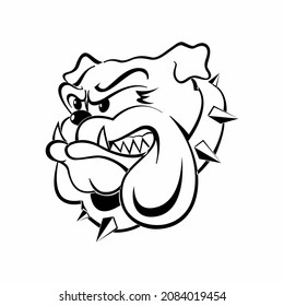 bulldog logo simple clean and elegance