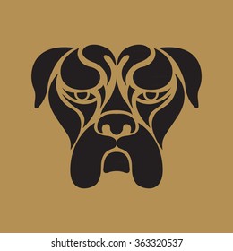 bulldog logo vector