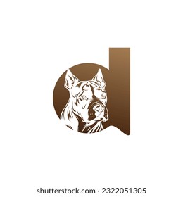 Bulldog Logo in Vector. Business bulldog security logo and emblem.  bulldog logo stock illustration. creative icon, dog symbol, dog logo