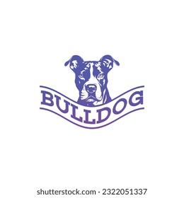 Bulldog Logo in Vector. Business bulldog security logo and emblem.  bulldog logo stock illustration. creative icon, dog symbol, dog logo